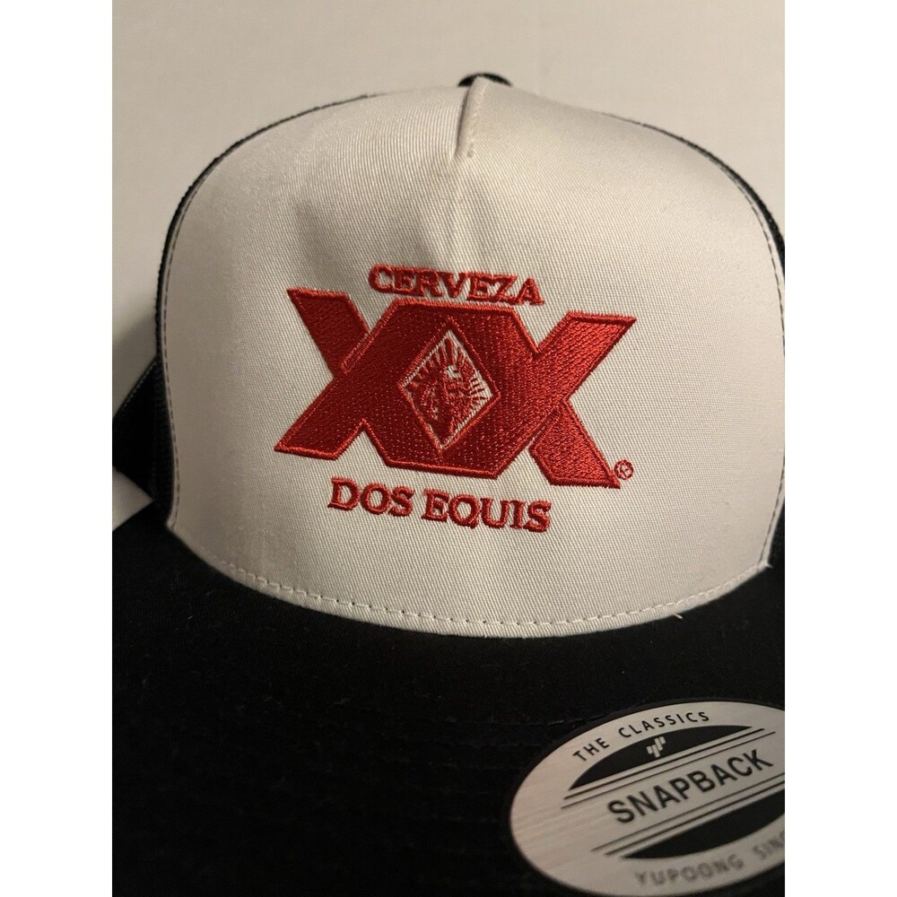 NEW Dos Equis XX Cerveza Beer Mesh Trucker Hat Mexican Lager One Size Brewery